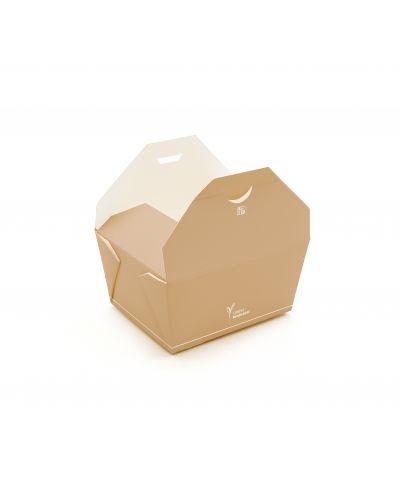 BOX CARTA KRAFT/PE Ml.1500 Cm.21,5x16,2 H.6,5 x 50 P.ZI - 590003